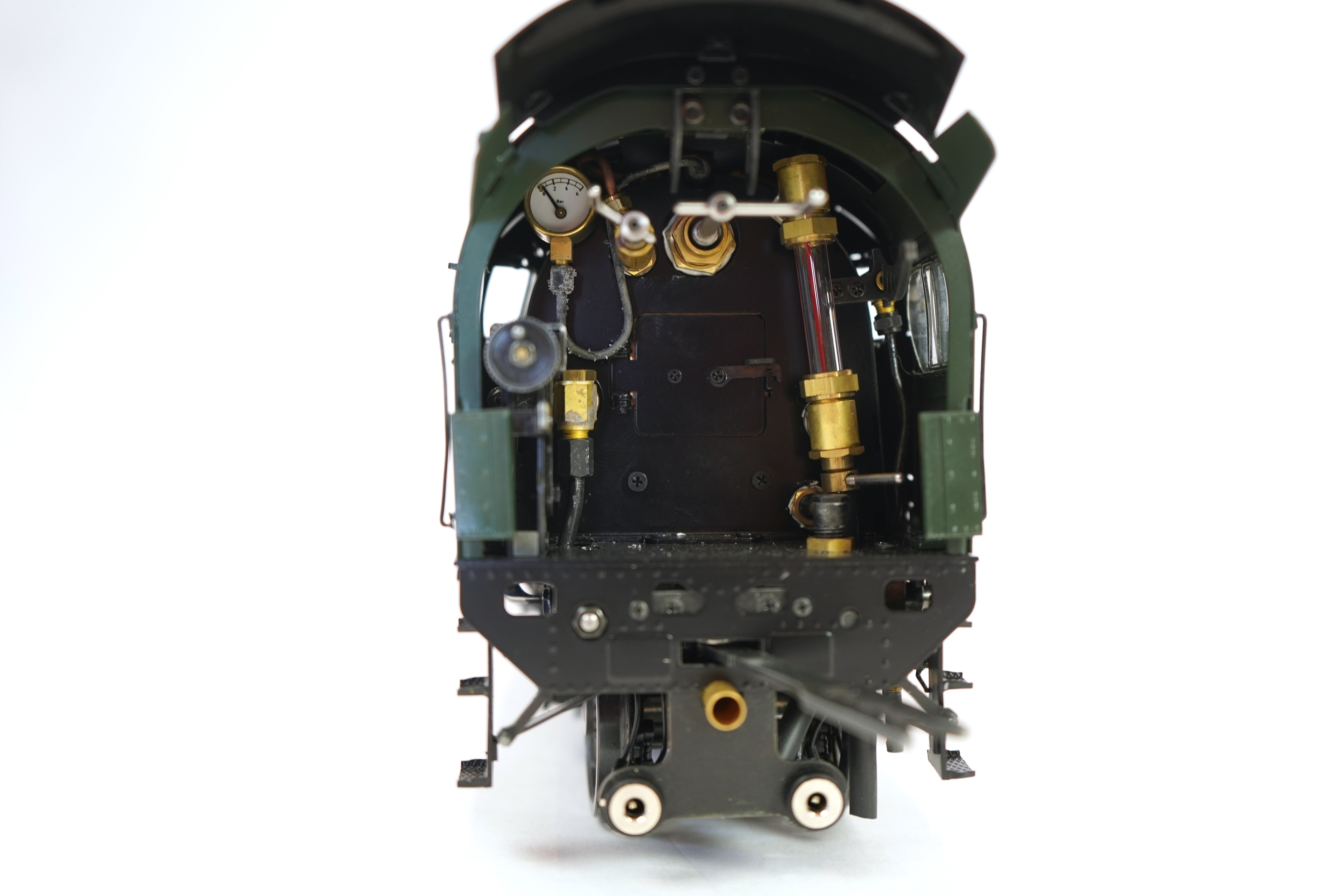 A Gauge One Aster Hobbies live steam French SNCF Class 241.P.1, 4-8-2 locomotive with bogie tender, the kit built version, spirit fired working four cylinder motion, with grate and tools for conversion to coal firing, as